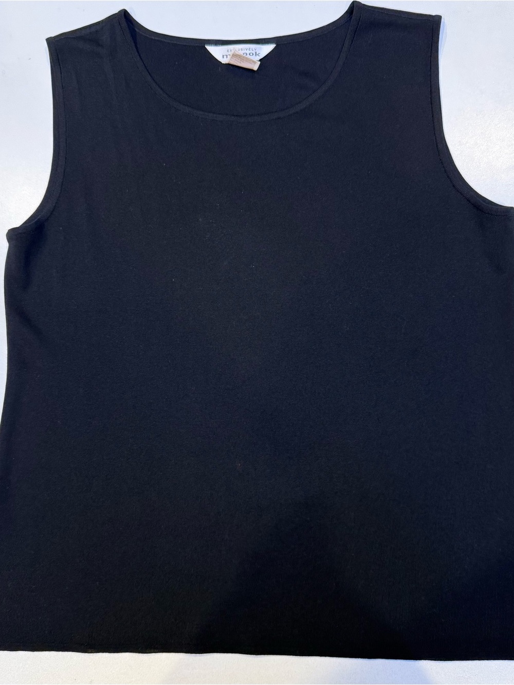 Misook Black Sleeveless Tank Top